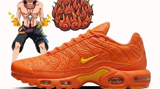 Nike TN Air Max Plus &ldquo;Portgas D. Ace &ndash; Mera Mera&rdquo; (X/JustFreshKicks)