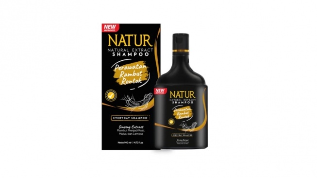 Natur Shampoo Extract Ginseng (Shopee)