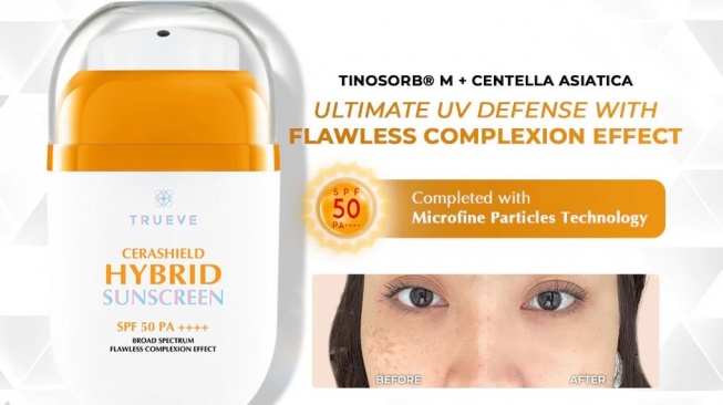 Sunscreen untuk Atasi Flek Hitam di Usia 50-an. (Shopee)