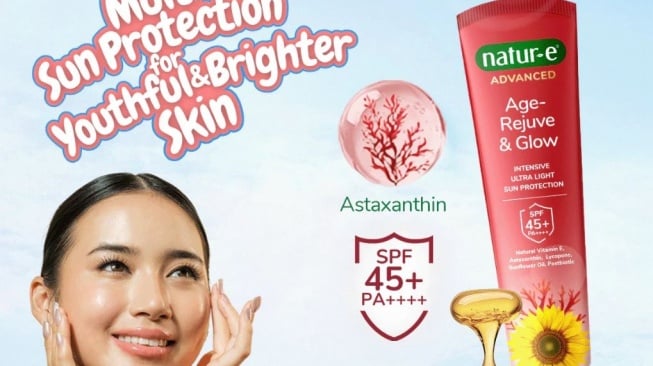 Sunscreen untuk anti aging. (Shopee)