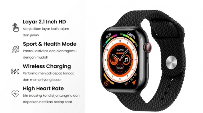 Rekomendasi Smartwatch Murah yang Bisa Telepon dan Balas WhatsApp. (Shopee)
