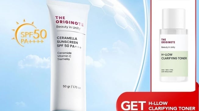 Sunscreen untuk anti aging. (Shopee)