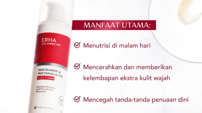 Krim Malam Anti Aging untuk Usia 50 Tahun ke Atas. (Shopee)