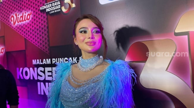 Wika Salim ditemui di belakang panggung perayaan HUT ke-31 Indosiar di kawasan Daan Mogot, Jakarta Barat pada Minggu, 11 Januari 2026. [Suara.com/Tiara Rosana]