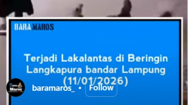 kecelakaan polisi di Bandar Lampung