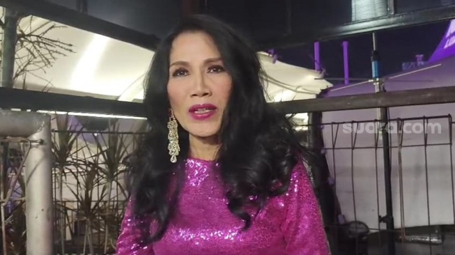Rita Sugiarto ditemui di belakang panggung perayaan HUT ke-31 Indosiar di kawasan Daan Mogot, Jakarta Barat pada Minggu, 11 Januari 2026. [Suara.com/Tiara Rosana]