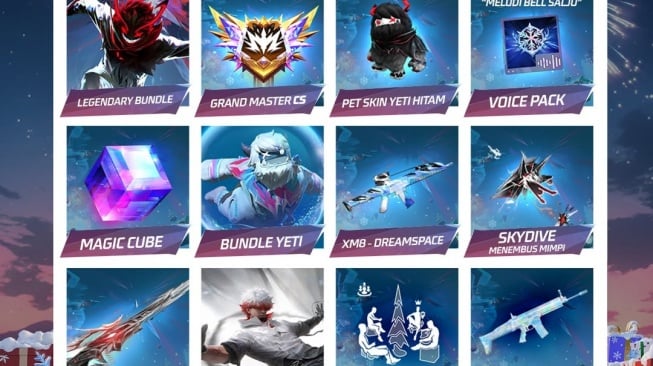 Winterlands Bingo (Instagram/freefirebgid)