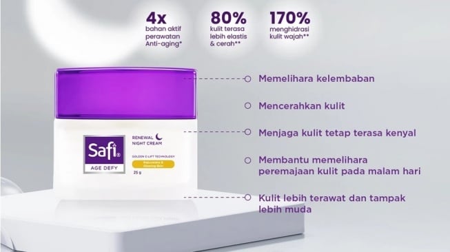 Safi Age Defy Renewal Night Cream (Shopee/Safi Official Shop)