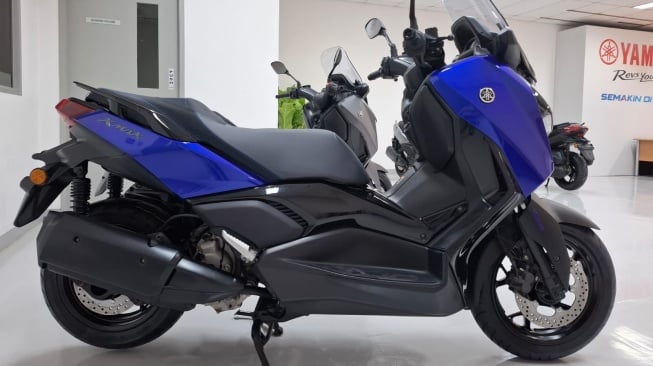 Pilihan warna baru Yamaha XMAX Connected untuk pasar Indonesia. (Foto: SUARA.COM/Manuel Jeghesta)