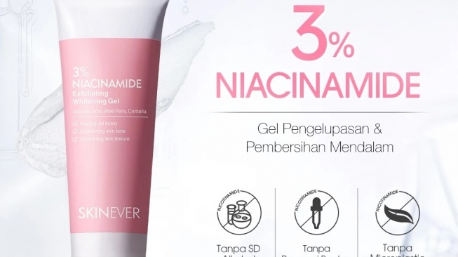 Skinever 3% Niacinamide Exfoliating Whitening Gel (Shopee/SKINEVER Official Store)