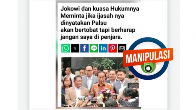 Cek fakta pernyataan ijazah Jokowi