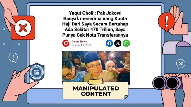 cek fakta Jokowi terima aliran dana