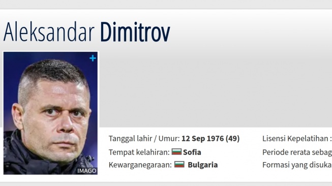 Siapa Aleksandar Kirilov Dimitrov? Eks Asisten Pelatih Timnas Indonesia Tantang John Herdman