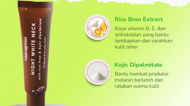 Naavagreen Night White Neck (Shopee/Naavagreen Official Shop)