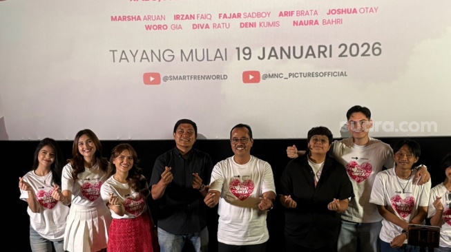 Konferensi pers web series Yang Penting Ada Cinta di kawasan Senayan, Jakarta Pusat pada Rabu, 15 Januari 2026. [Suara.com/Tiara Rosana]