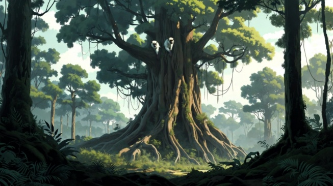 Kera Bijak di Puncak Pohon