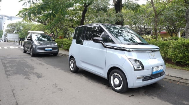 Wuling sediakan area test drive dalam pameran awal tahun yang berlangsung di sejumlah pusat perbelanjaan. (Foto: Wuling)