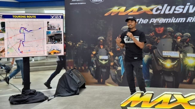 City Riding Yamaha MAXCLUSIVE The Premium Ride yang Berlangsung pad 17 Januari 2026 di Jakarta. (SUARA.COM/Manuel Jeghesta)