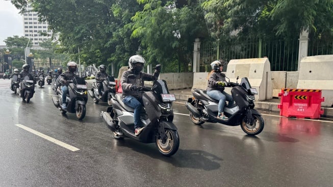 City Riding Yamaha MAXCLUSIVE The Premium Ride yang Berlangsung pad 17 Januari 2026 di Jakarta. (SUARA.COM/Manuel Jeghesta)