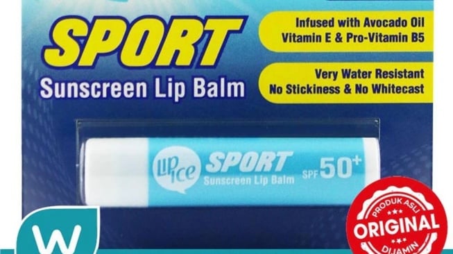 Pilihan lip balm mengandung SPF. (Shopee Watsons)