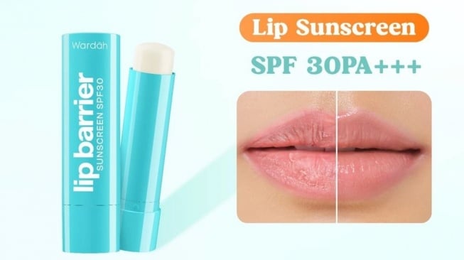 Pilihan lip balm mengandung SPF. (Shopee Wardah)