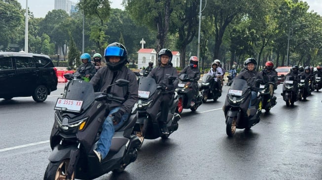 City Riding Yamaha MAXCLUSIVE The Premium Ride yang Berlangsung pad 17 Januari 2026 di Jakarta. (SUARA.COM/Manuel Jeghesta)