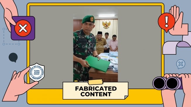 Cek fakta TNI bakal usut korupsi dana desa.