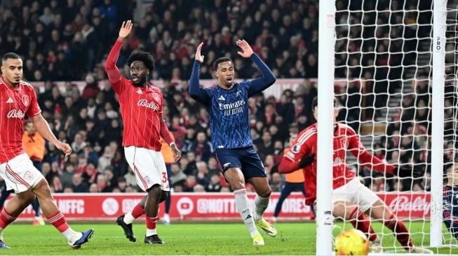 Imbang Lawan Nottingham Forest, Arsenal Unggul 7 Poin di Puncak Klasemen