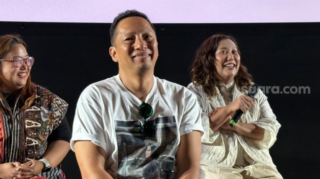 Ringgo Agus Rahman mengaku mencurahkan segenap emosi saat bermain dalam film Esok Tanpa Ibu. [Tiara Rosana/Suara.com]