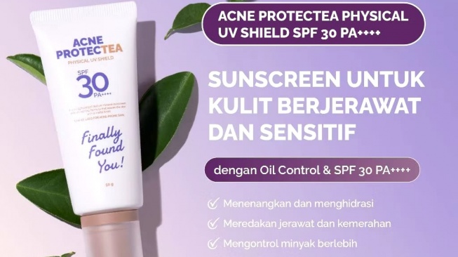 Finally Found You! Acne Protectea Physical UV Shield (Shopee)