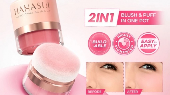 Blush on untuk usia 40 tahun ke atas. (Shopee)