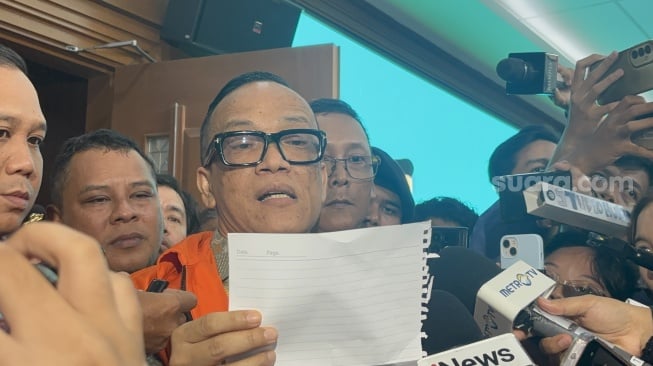 Di Sidang Tipikor, Immanuel Ebenezer Bacakan Surat dari Anak: Ini yang Menguatkan Saya!