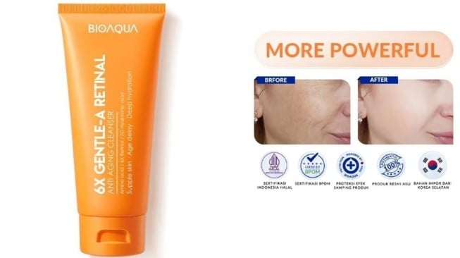 Sabun muka anti aging untuk usia 40 tahun ke atas. (Shopee)
