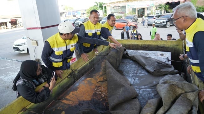 BPH Migas temukan penyelewengan BBM Subsidi di Lhokseumawe, Aceh. [Dokumentasi BPH Migas].