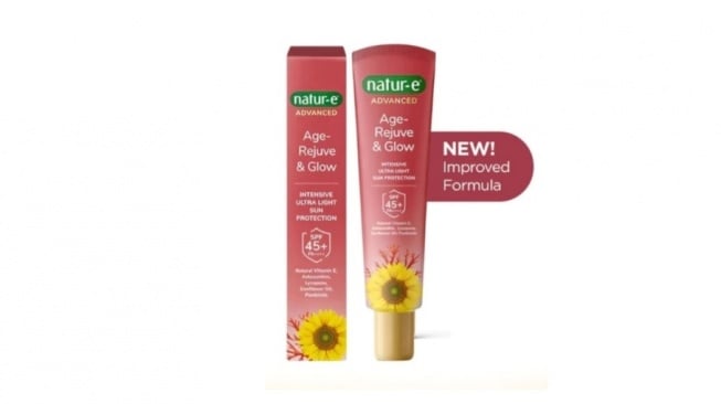 Natur-E Advanced Age-Rejuve & Glow Intensive Ultra Light Sun Protection (Shopee)