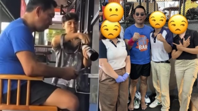 Viral Ridwan Kamil main padel di Bali. (Instagram)