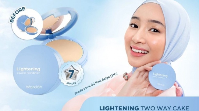 Powder foundation dari Wardah. (Shopee/Wardah Official Shop)