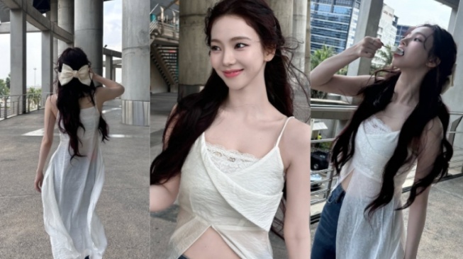 5 Inspirasi Outfit Bernuansa Putih ala Karina aespa yang Estetik Banget!