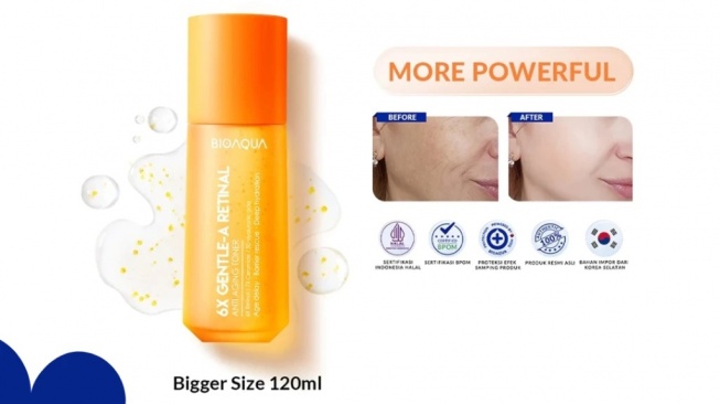 BIOAQUA 6X Retinol Gentle-A Anti Aging Toner (Shopee/My Bestie Official Shop)