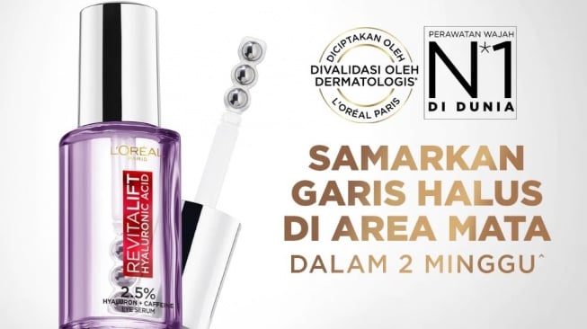 L'Oreal Paris Triple Roller 2,5% Hyaluron + Caffeine (Shopee/L'Oreal Paris Indonesia Official Shop)