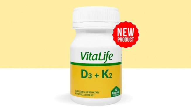 Vitalife Vitamin D3 400 IU + K2 (Shopee/Vitalife Official Store)