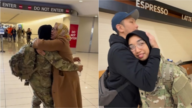 Viral WNI Asal Tangerang Jadi Tentara AS, Harunya Perpisahan dengan Keluarga di Bandara