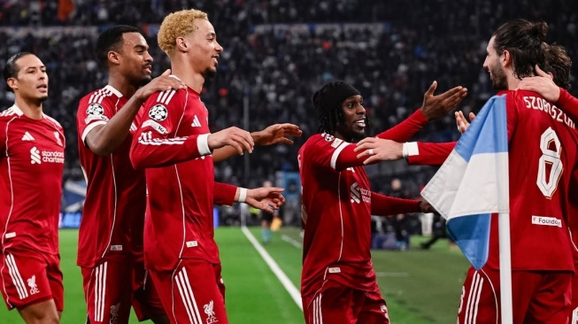 Marseille vs Liverpool di Liga Champions: The Reds Menang Telak 3-0