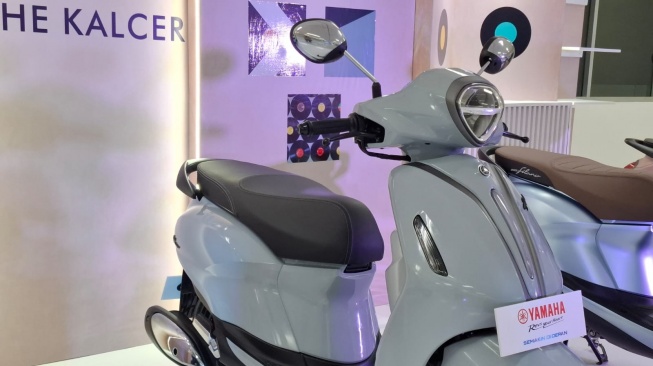 Yamaha Grand Filano Hybrid Hadirkan Update Warna Baru. (SUARA.COM/Manuel Jeghesta).