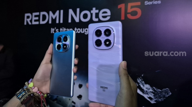 Peluncuran REDMI Note 15 Series di Jakarta, Kamis (22/1/2026). [Suara.com/Dythia]