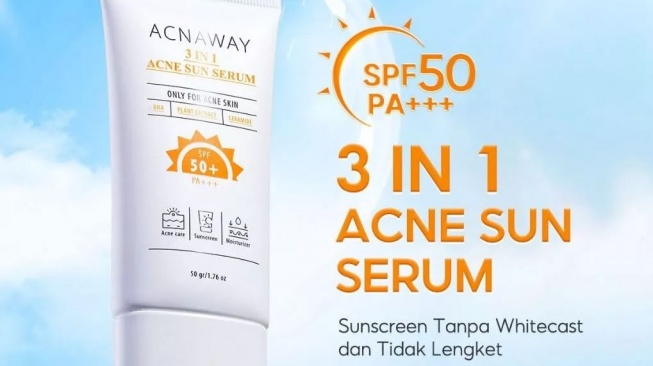 Sunscreen bagus yang tidak bikin wajah abu-abu. (Shopee)
