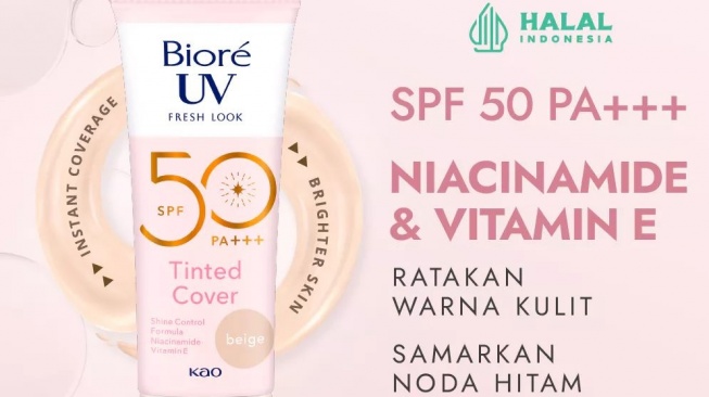 Sunscreen bagus yang tidak bikin wajah abu-abu. (Shopee)