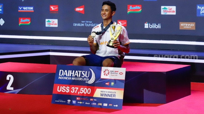 Alwi Farhan Juara Indonesia Masters 2026, Putus Puasa Gelar Tunggal Putra di Istora