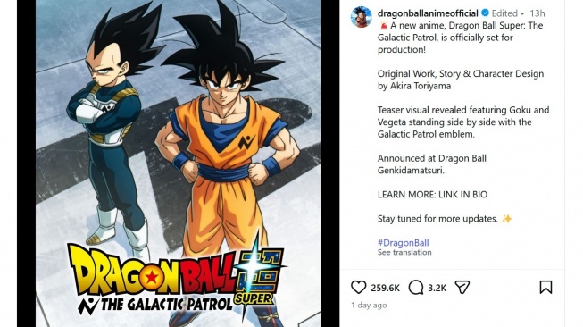 Dragon Ball. [Instagram]