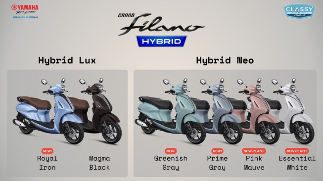 Yamaha Grand Filano Hybrid Tawarkan Performa Hybrid dan Warna Baru untuk Anak Muda